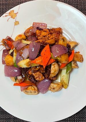 揚げ豚肉の黒胡椒醬炒め-レシピのメイン写真