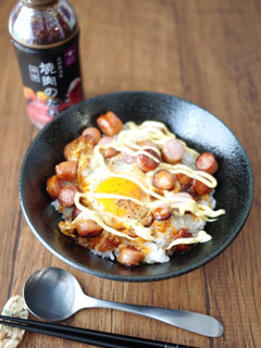 悪魔のウインナーエッグ丼-レシピのメイン写真