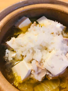 小ぶり鍋●鶏肉と豆腐のおろしがけ鍋-レシピのメイン写真