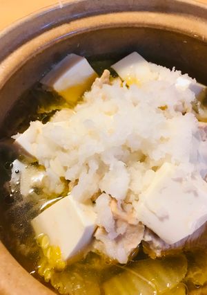 小ぶり鍋●鶏肉と豆腐のおろしがけ鍋-レシピのメイン写真