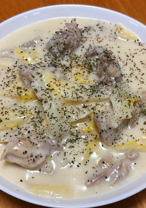簡単！鶏肉と白菜のチーズクリーム煮込み-レシピのメイン写真
