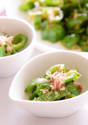 レンジで副菜ピーマンのさっぱりポン酢和え-レシピのメイン写真