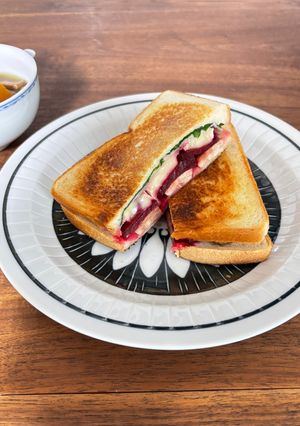ビーツのホットサンド-レシピのメイン写真