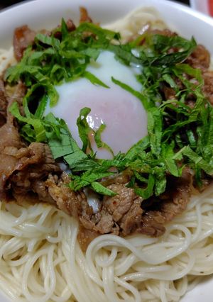 焼肉そうめん-レシピのメイン写真