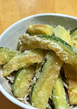ズッキーニの唐揚げそば-レシピのメイン写真