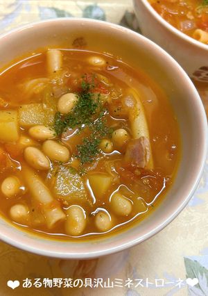ある物野菜の具沢山ミネストローネ♪-レシピのメイン写真