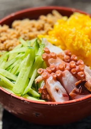 春爛漫の３食丼？４食丼-レシピのメイン写真