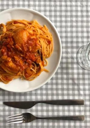 鶏肉とエリンギのトマトソース-レシピのメイン写真