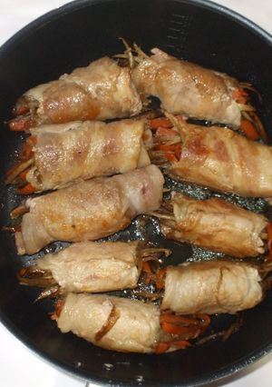 きんぴらごぼう肉巻き♪リメイク簡単レシピ-レシピのメイン写真