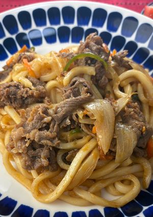 コストコのプルコギで焼きうどん-レシピのメイン写真