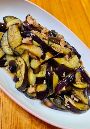 え？消えた…即間食w簡単w茄子とツナ炒め-レシピのメイン写真