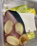 カット野菜ブリ切り身　疲れを癒すレンチン