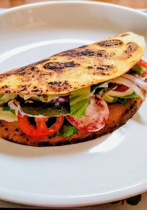 簡単ランチ！ひき肉のトルティーヤサンド-レシピのメイン写真