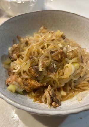 鯖缶としらたきの柚子胡椒風味-レシピのメイン写真