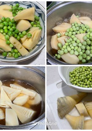 えんどう豆とたけのこ煮（2025）-レシピのメイン写真