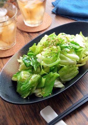 レンジ1分！やみつき塩だれ春キャベツ。-レシピのメイン写真