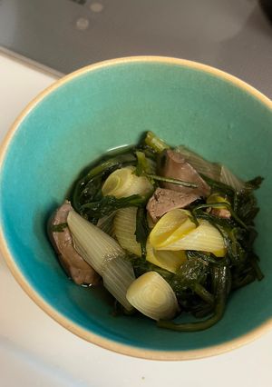 春菊のすき焼き風煮-レシピのメイン写真