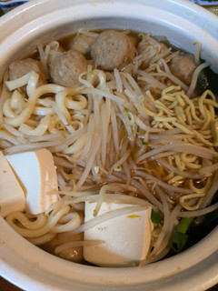 ニラもやし肉団子うどんなべ-レシピのメイン写真