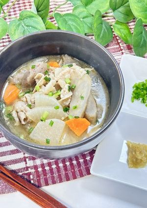 「はっち」の幸せ豚汁🥣✨😋基本形🚀⬆️-レシピのメイン写真