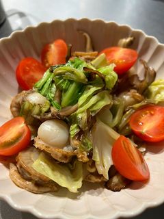 ベビーホタテとキャベツのバター醤油炒め-レシピのメイン写真