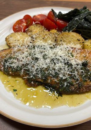 ヒラメのイタリアンムニエル-レシピのメイン写真