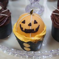 かぼちゃカップケーキ☆ハロウィン ハロウィンに☆かぼちゃのカップケーキ by ぶんぶんチョッパー