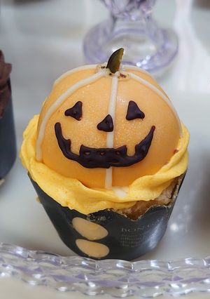 ハロウィン用パンプキンのカップケーキ-レシピのメイン写真