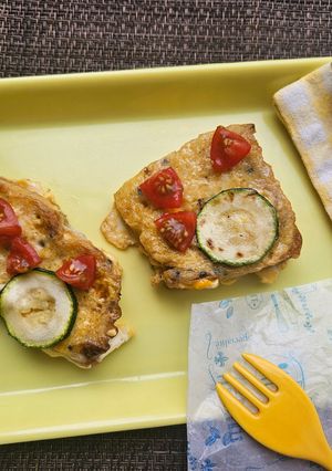 夏野菜トッピングふわとろフレンチトースト-レシピのメイン写真