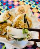 鶏ひき肉で＼白玉入り／つくねぎょうざ