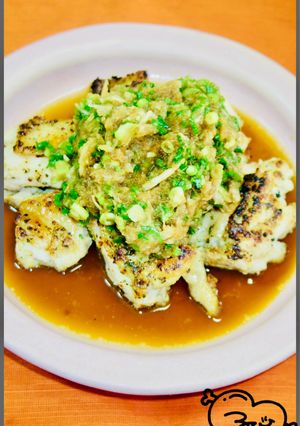 大根おろしとねぎまみれ！鶏もも肉のソテー-レシピのメイン写真