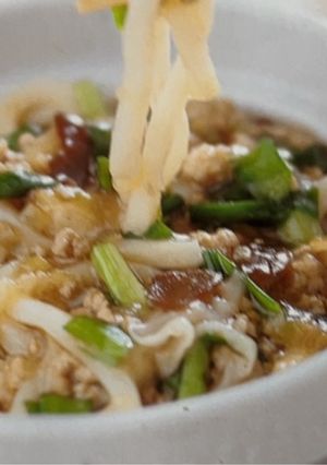 ニラとひき肉のあんかけうどん-レシピのメイン写真