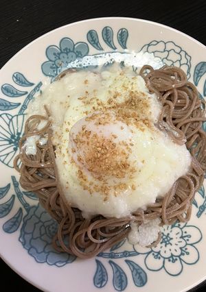 とろろ温玉ぶっかけ蕎麦-レシピのメイン写真