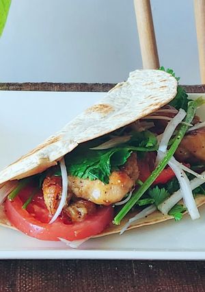 ホットサンドトルティーヤ鶏肉サンドイッチ-レシピのメイン写真