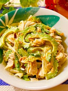 ゴーヤと豚肉の☆梅和えサラダ-レシピのメイン写真