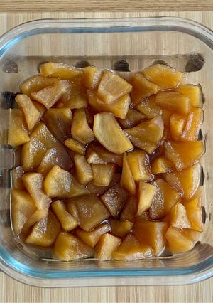 レンチンりんごのコンポート-レシピのメイン写真