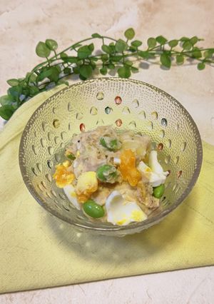 ツナ缶とゆで卵のポテサラ〜ニース風〜-レシピのメイン写真