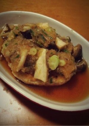 ♪豆腐ハンバーグ(ミゾレきのこソース)♪-レシピのメイン写真