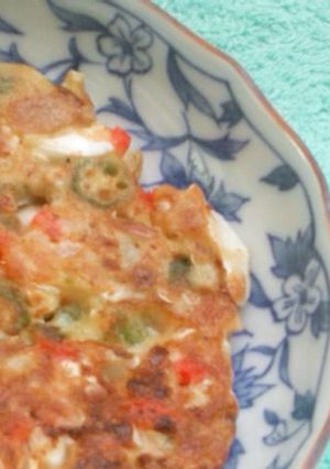 ねぎおくらお好み焼き-レシピのメイン写真