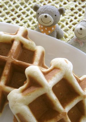 コストコパンケーキＭＩＸでバナナワッフル-レシピのメイン写真