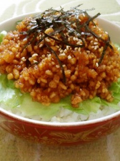 高野豆腐でガッツリ☆そぼろ丼-レシピのメイン写真