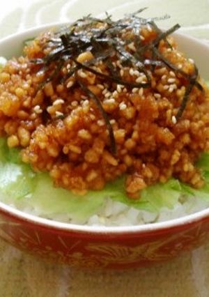 高野豆腐でガッツリ☆そぼろ丼-レシピのメイン写真