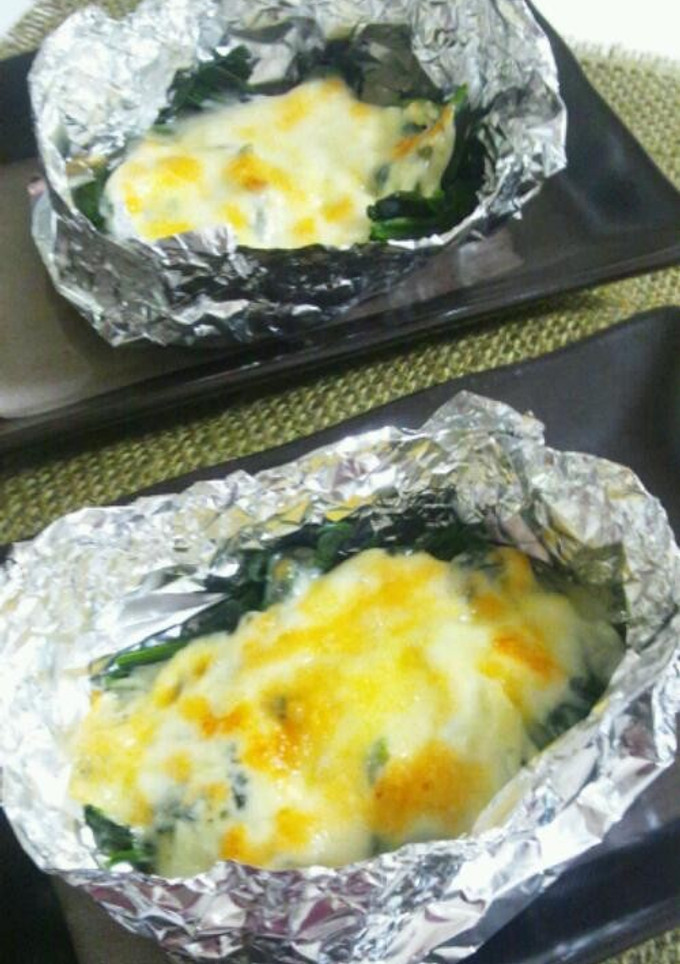 簡単!!ほうれん草のマヨチーズ焼き-レシピのメイン写真