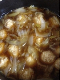 簡単!白菜と鶏団子の中華風スープ☆-レシピのメイン写真