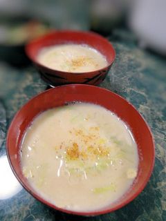 ホッと☆キャベツとじゃが芋の豆乳味噌汁-レシピのメイン写真