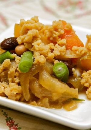ダイエット高野と豆のヘルシー肉じゃが風-レシピのメイン写真