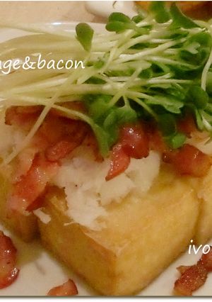 厚揚げのカリカリベーコン＆おろしのせ-レシピのメイン写真