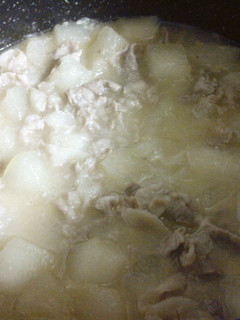 覚え書き(冬瓜と豚肉の味噌煮♪)-レシピのメイン写真