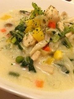 たっぷり野菜の簡単豆乳チーズスープ♪-レシピのメイン写真