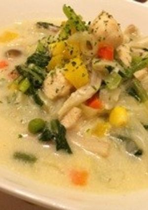 たっぷり野菜の簡単豆乳チーズスープ♪-レシピのメイン写真