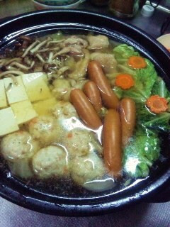 うちの鶏鍋(*^_^*)ウインナー入り♫-レシピのメイン写真